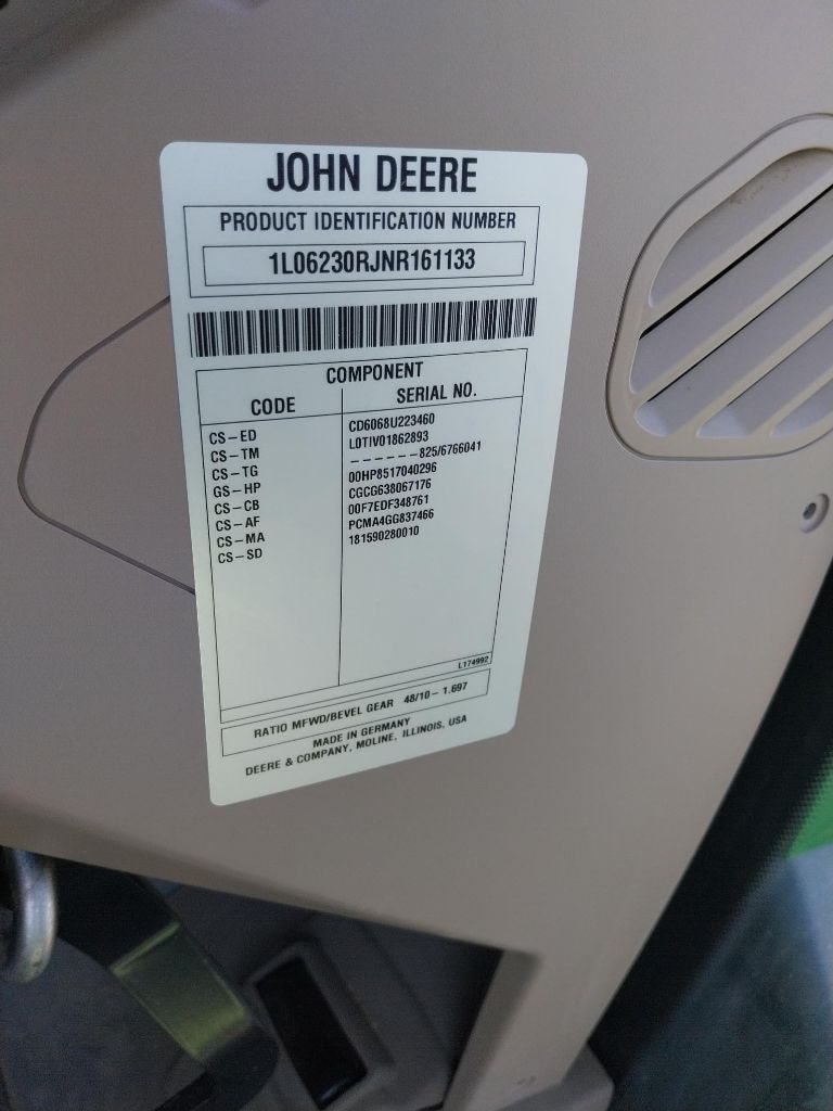 Tracteur JOHN DEERE 6R 230 - photo slide 11