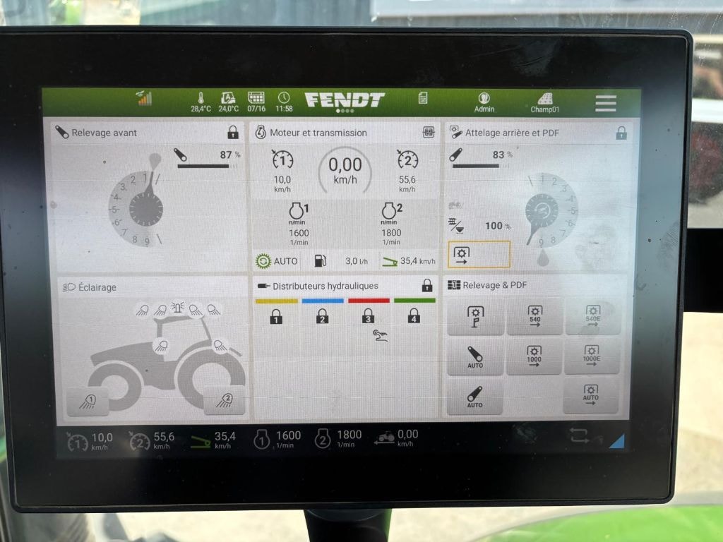Tracteur FENDT 722 VARIO POWER + - photo slide 24