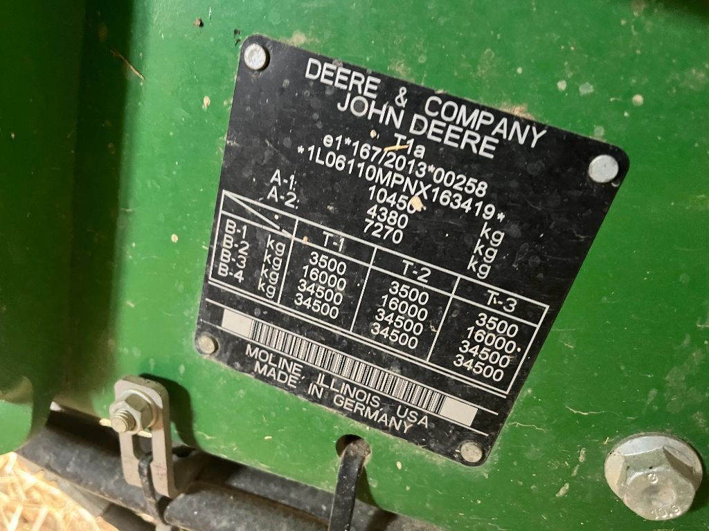 Tracteur JOHN DEERE 6110M - photo slide 7
