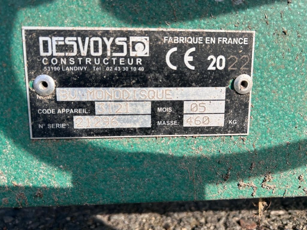 Broyeur DESVOYS MONODISQUE - photo slide 3