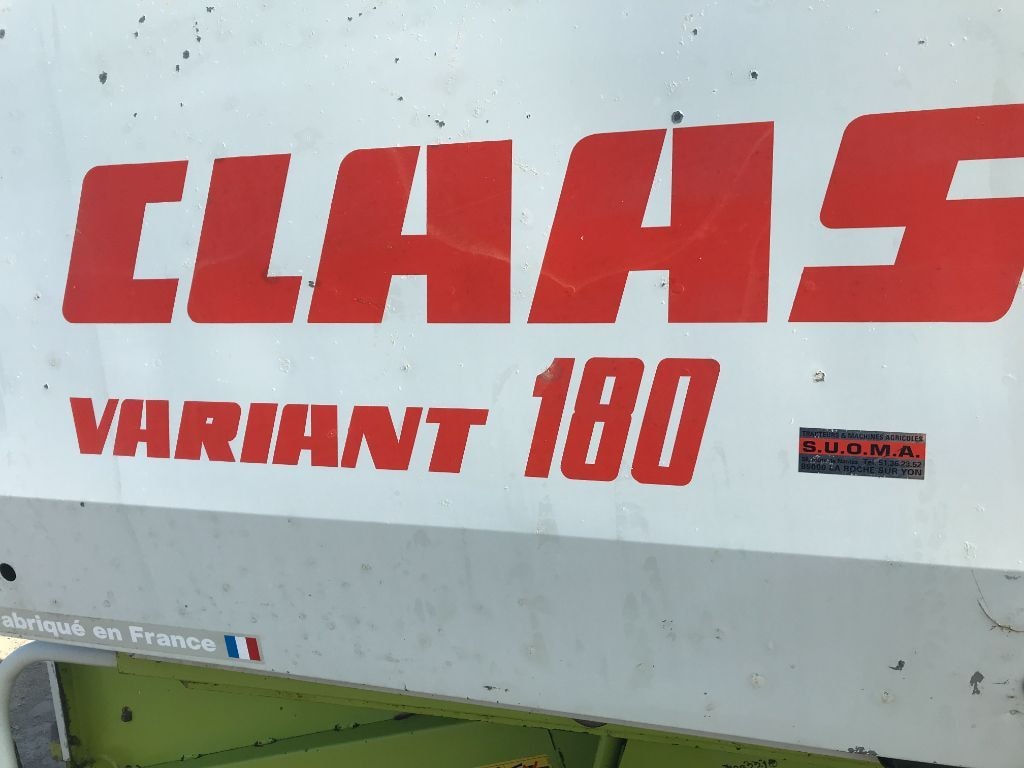 Presse balles rondes CLAAS Variant 180 - photo slide 13