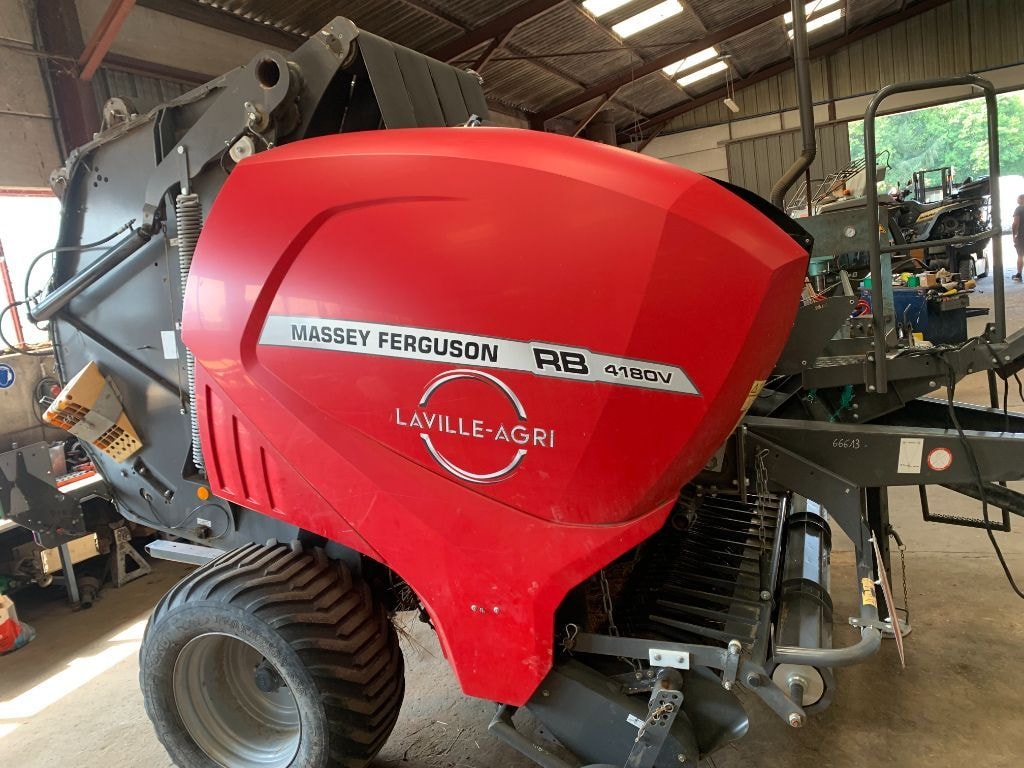 Presse balles rondes MASSEY FERGUSON 4180 X TRA - photo slide 4