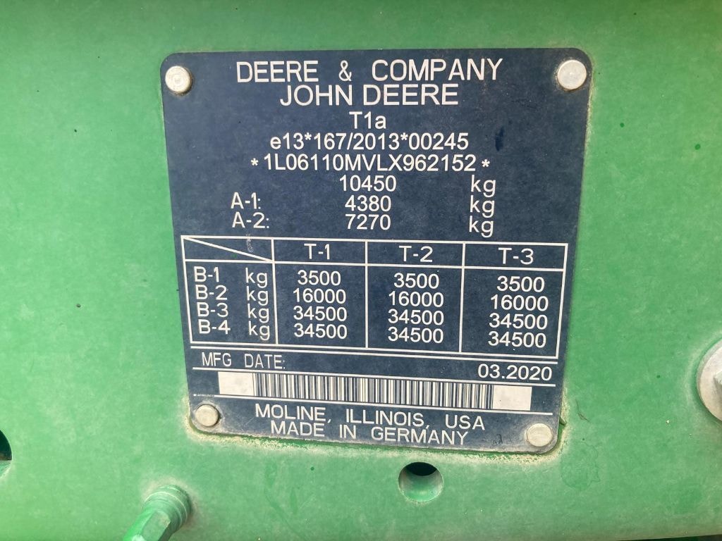 Tracteur JOHN DEERE 6110M - photo slide 2