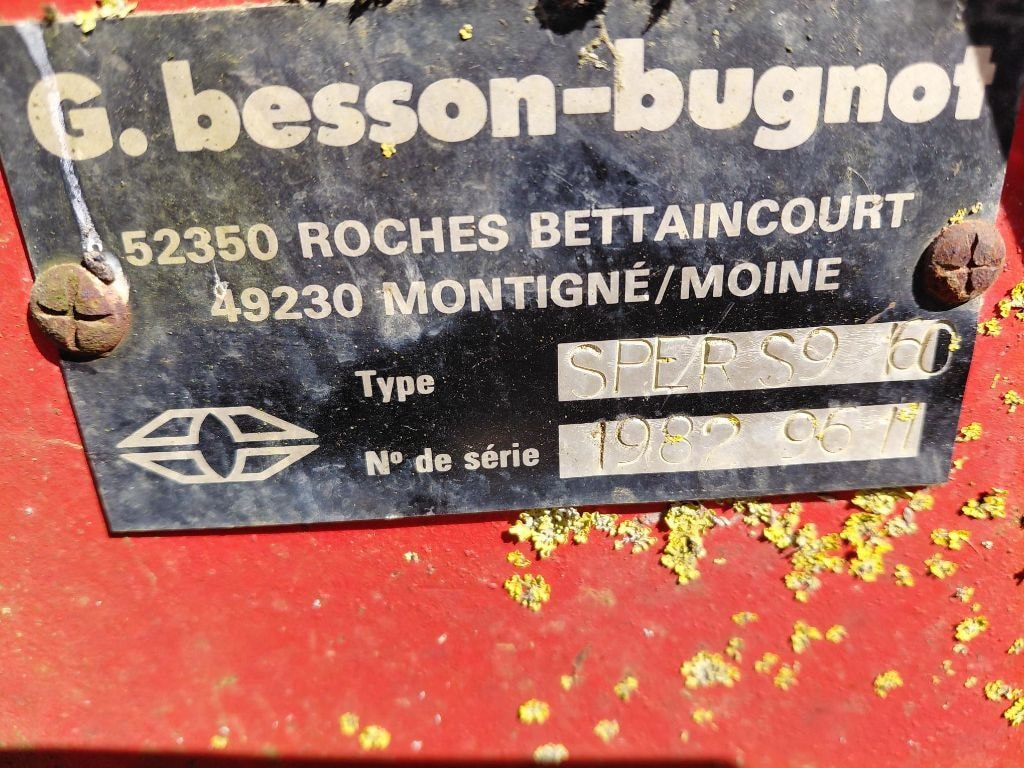 Charrue BUGNOT SPEP - S 9  -160 - 8 NSM - photo slide 10