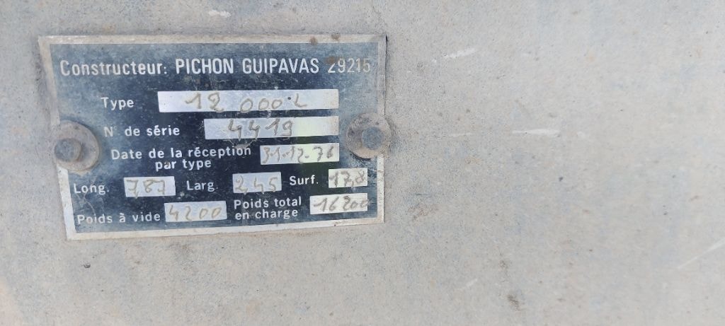 Tonne a lisier PICHON 12400 L - photo slide 9