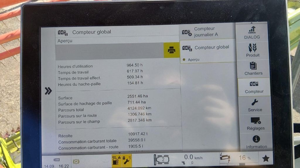 Moissonneuse CLAAS LEXION 8700 - photo slide 10
