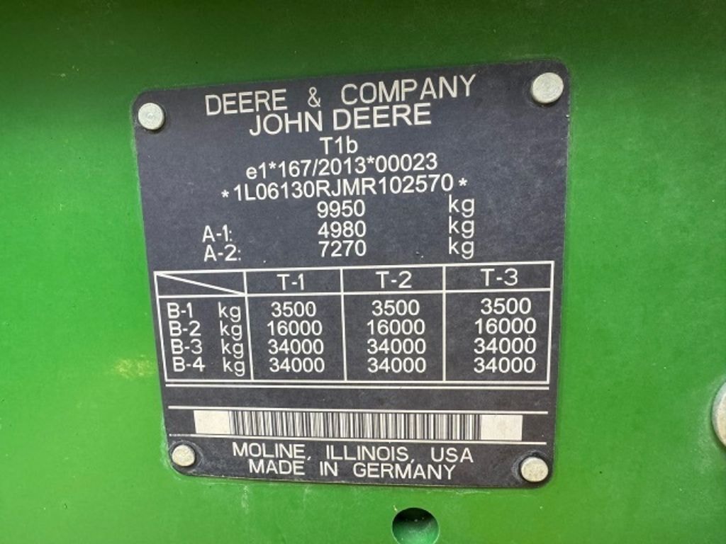 Tracteur JOHN DEERE 6130R - photo slide 12