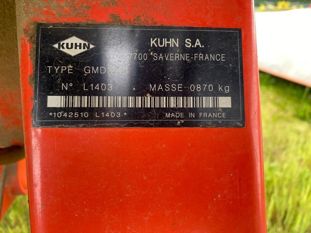 Faucheuse KUHN Gmd 3110 - photo slide 8