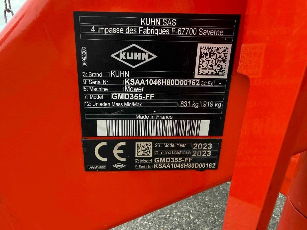 Faucheuse KUHN GMD 355 FF - photo slide 13