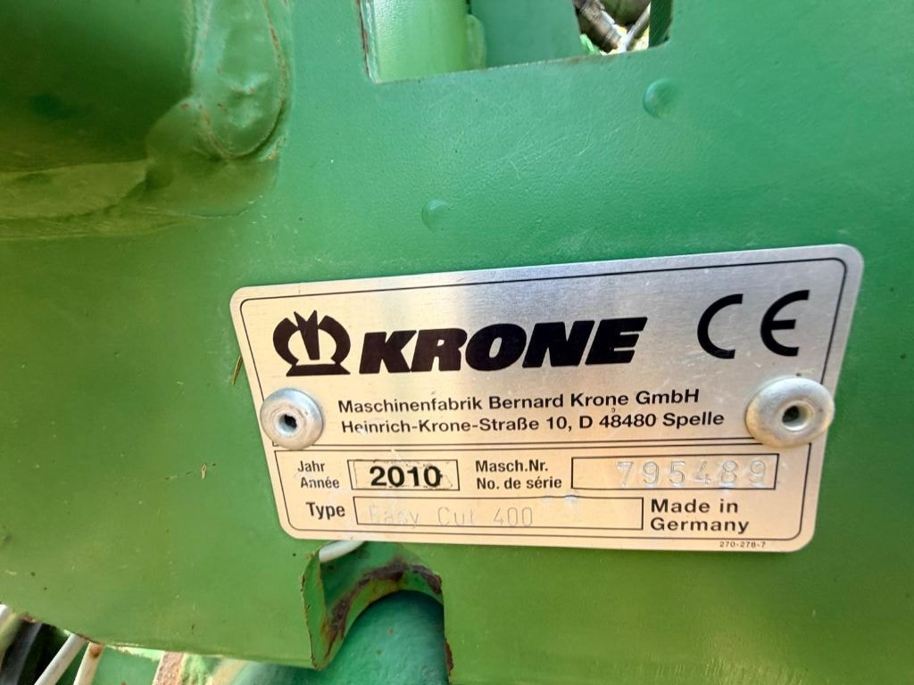 Faucheuse KRONE EC 400 - photo slide 6