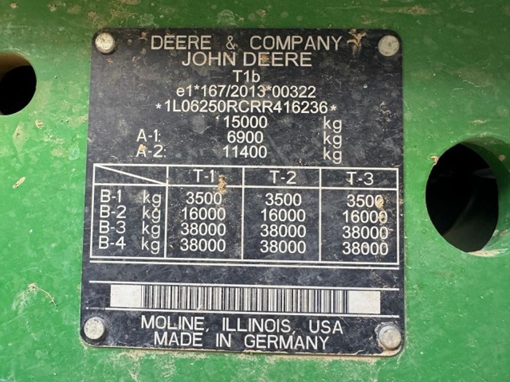 Tracteur JOHN DEERE 6R 250 - photo slide 12