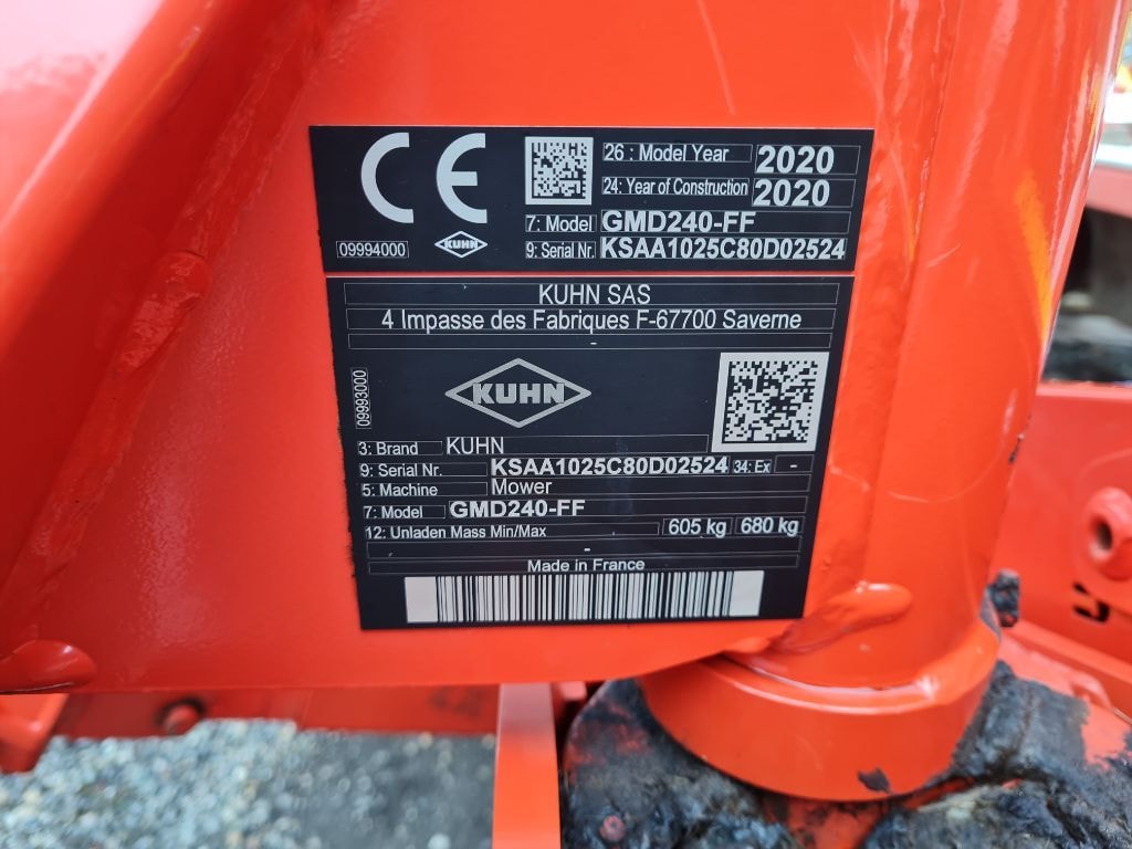 Faucheuse KUHN GMD 240-FF - photo slide 10