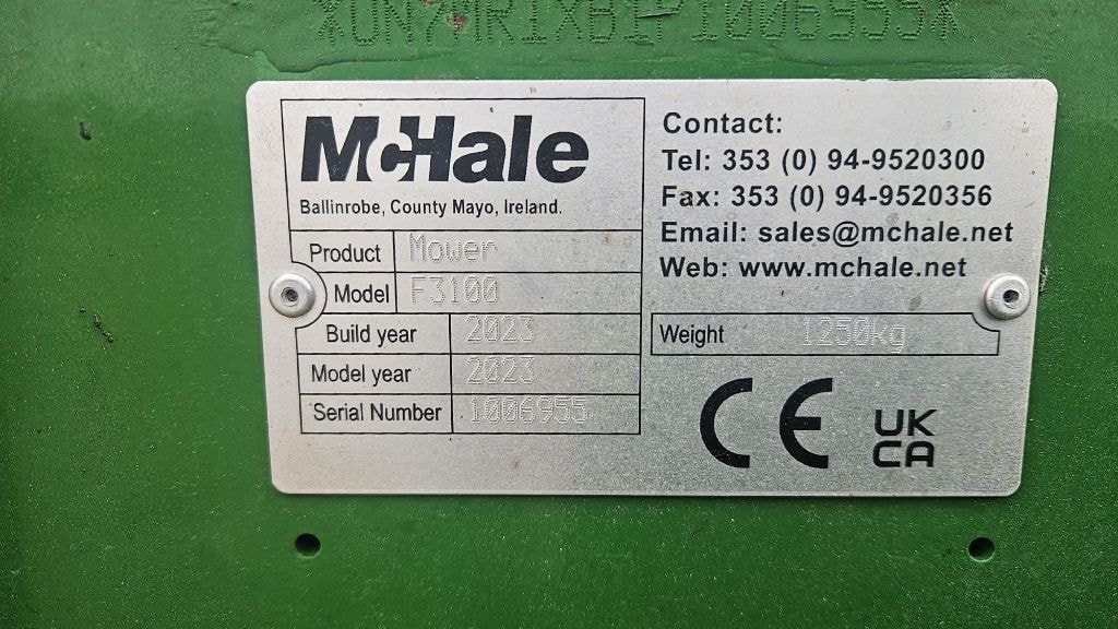 Faucheuse conditionneuse MC HALE F3100 - photo slide 8