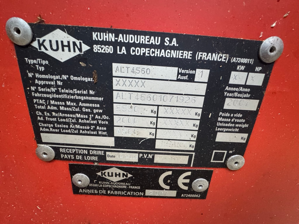 Desileuse pailleuse KUHN Altor 4560 - photo slide 6