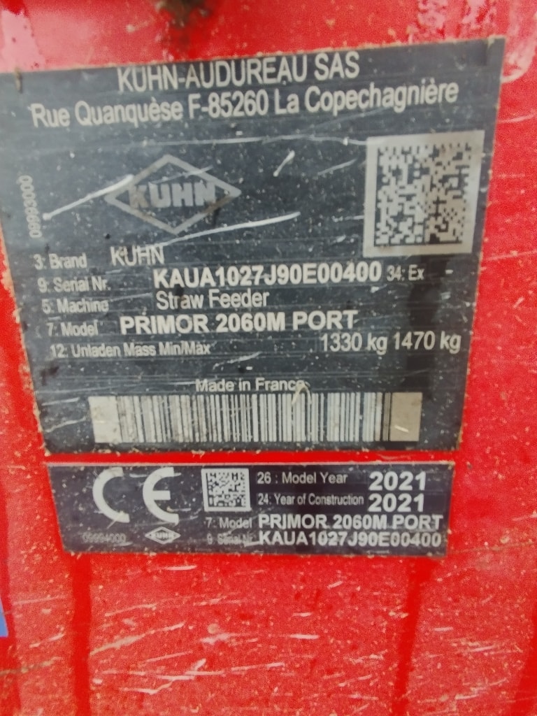 Pailleuse KUHN Primor 2060 M - photo slide 5