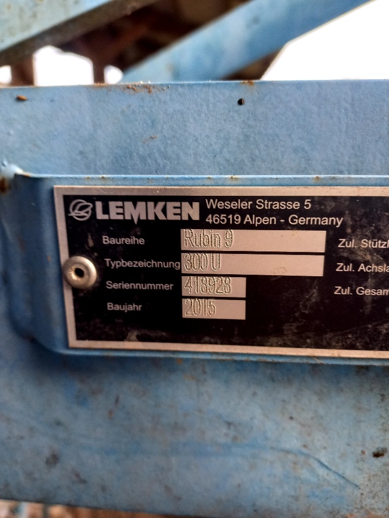 Dechaumeur LEMKEN Rubin 9 3000 - photo slide 9