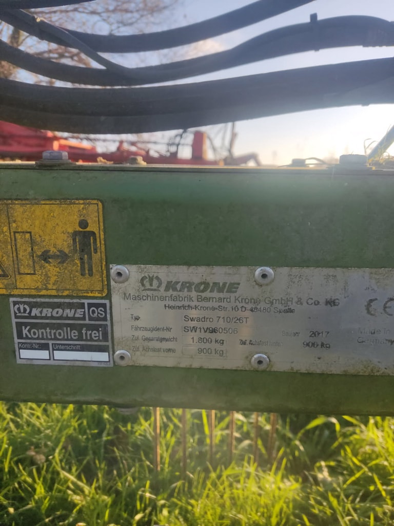 Andaineur KRONE SWADRO 710/26T - photo slide 7