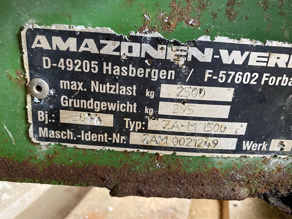 Epandeur engrais AMAZONE ZA-M 1500 - photo slide 6
