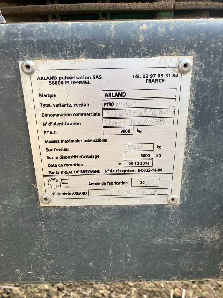 Pulverisateur ARLAND EXPERT+4236RA3 - photo slide 3