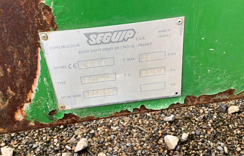 Pulverisateur SEGUIP SN 30 - photo slide 6