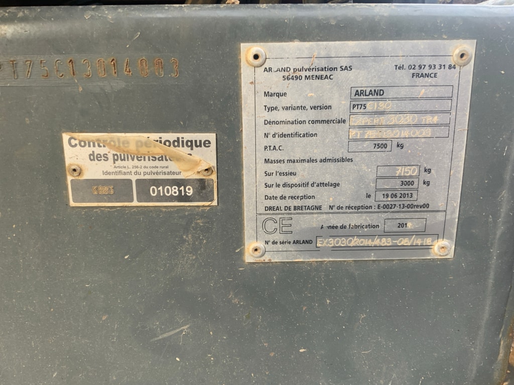 Pulverisateur ARLAND Expert 3030 TR4 - photo slide 6