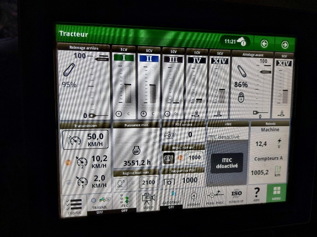 Tracteur JOHN DEERE 6195R - photo slide 13