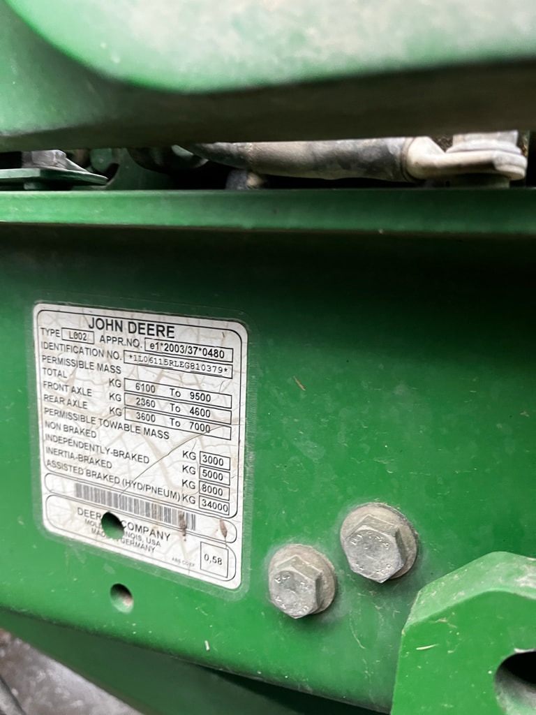 Tracteur JOHN DEERE 6115R - photo slide 10