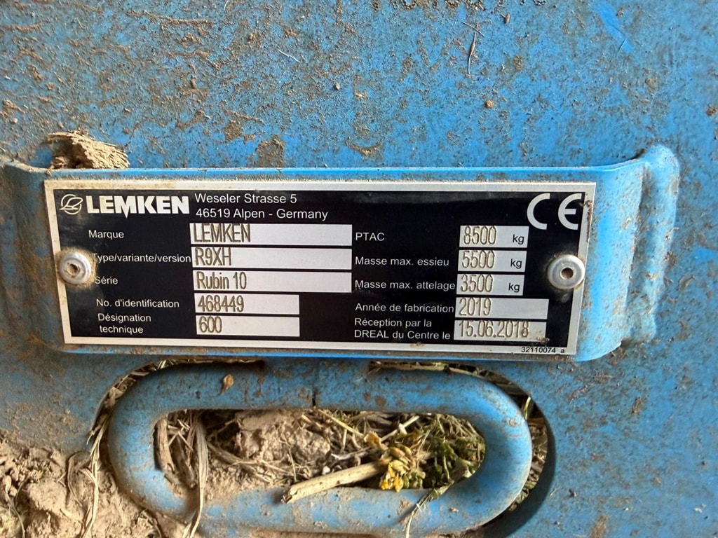 Dechaumeur LEMKEN Rubin 10  - photo slide 6