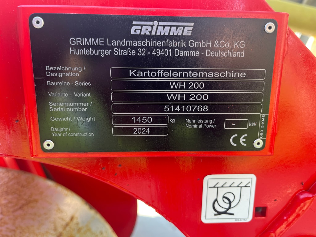 Arracheuse de pommes de terre GRIMME WH 200 - photo slide 5