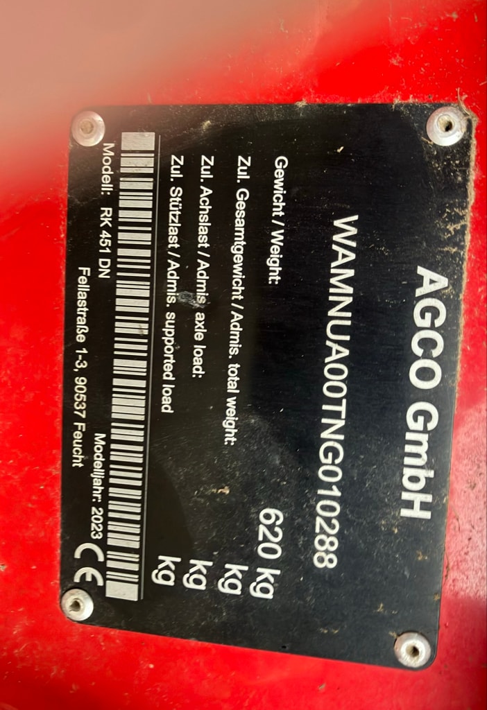 Andaineur MASSEY FERGUSON RK 451 DN - photo slide 8