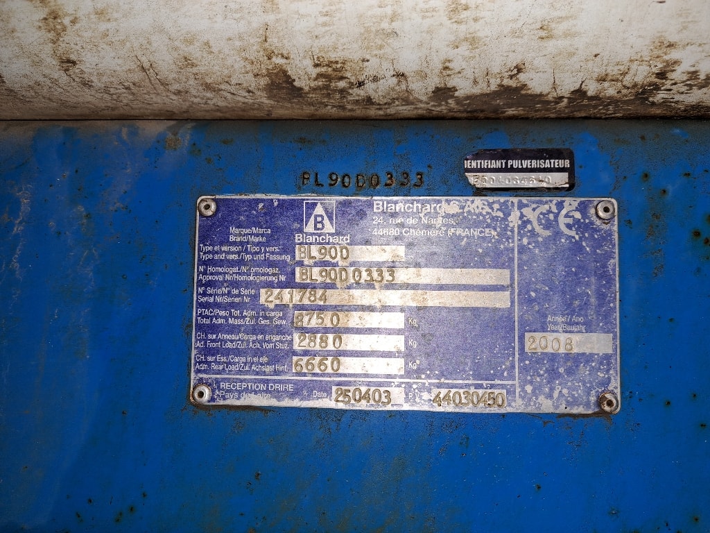 Pulverisateur BLANCHARD GRAND LARGE 5000 - photo slide 6