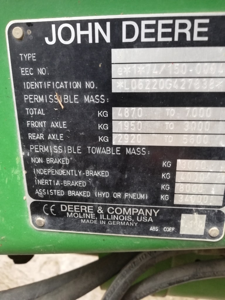 Tracteur JOHN DEERE 6320 - photo slide 3