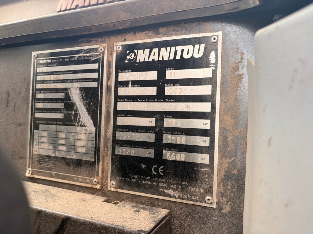 Telescopique MANITOU MLT 635-140 V+  - photo slide 12