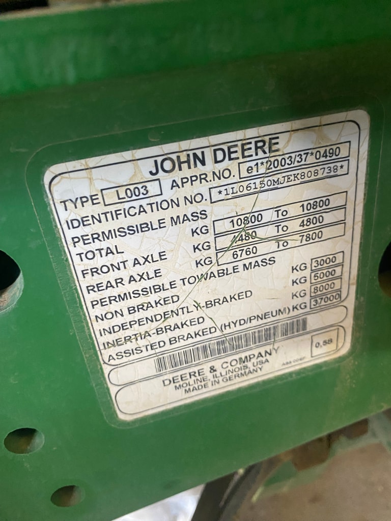 Tracteur JOHN DEERE 6150M - photo slide 5