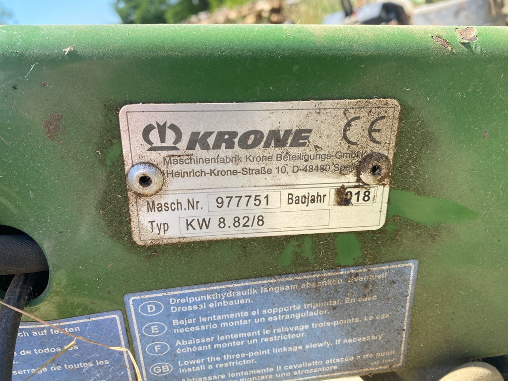 Faneuse KRONE KW 8.82/8 - photo slide 6