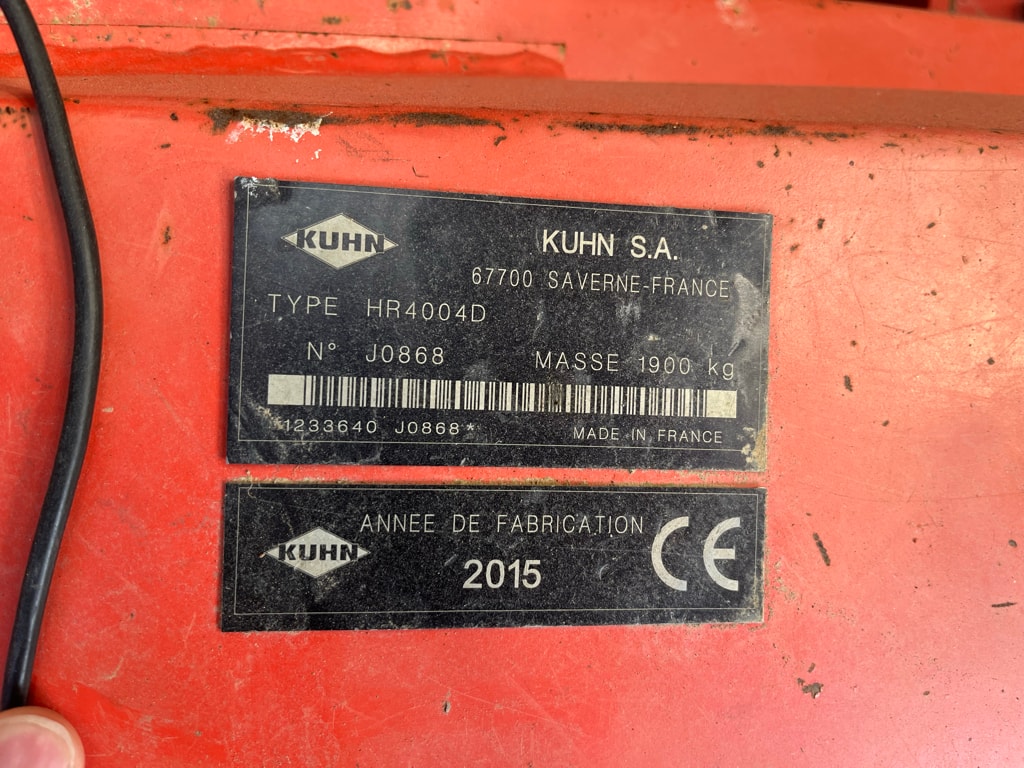 Herse rotative KUHN HR4004 D - photo slide 5