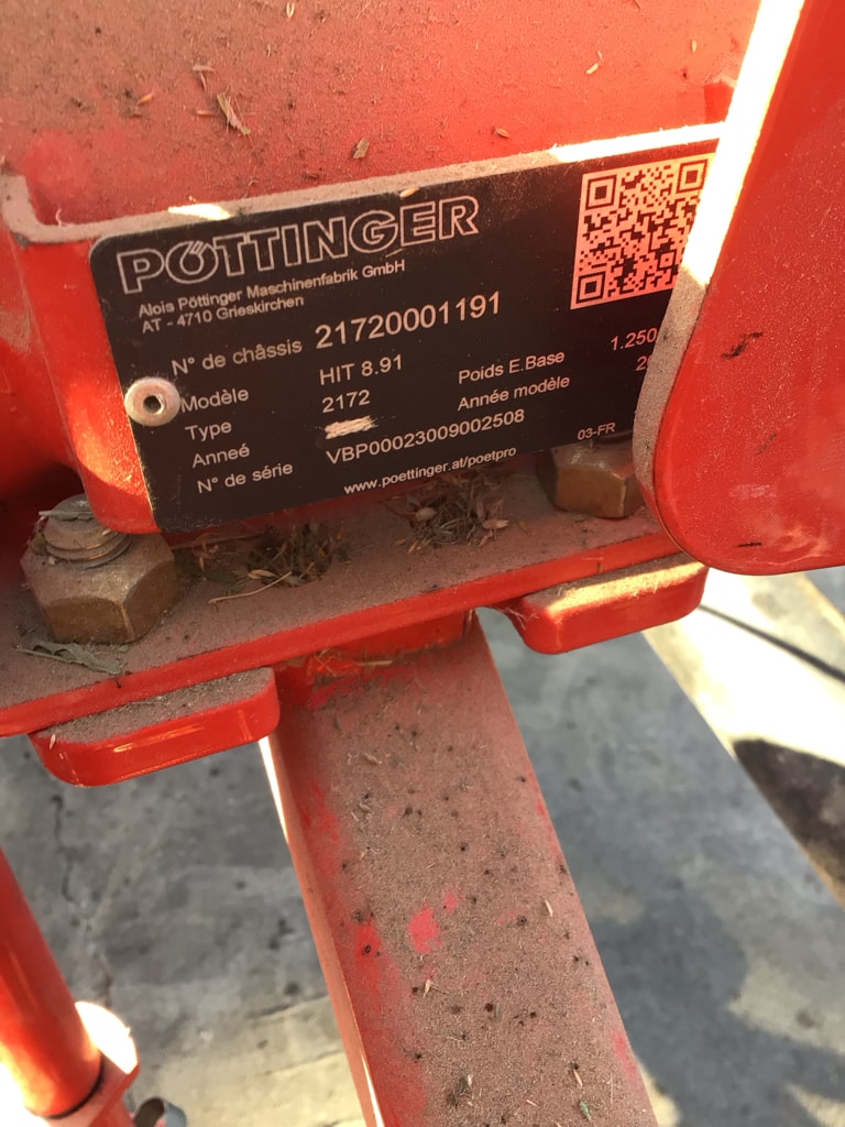 Faneuse POTTINGER HIT 8.91 - photo slide 7