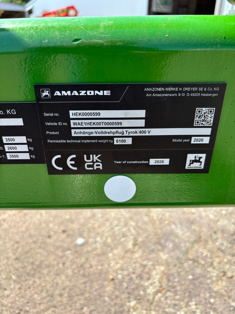 Charrue AMAZONE TYROK 400V - photo slide 3