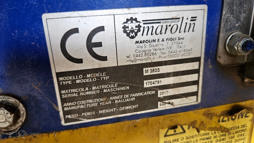Epareuse MAROLIN M 380 S - photo slide 8
