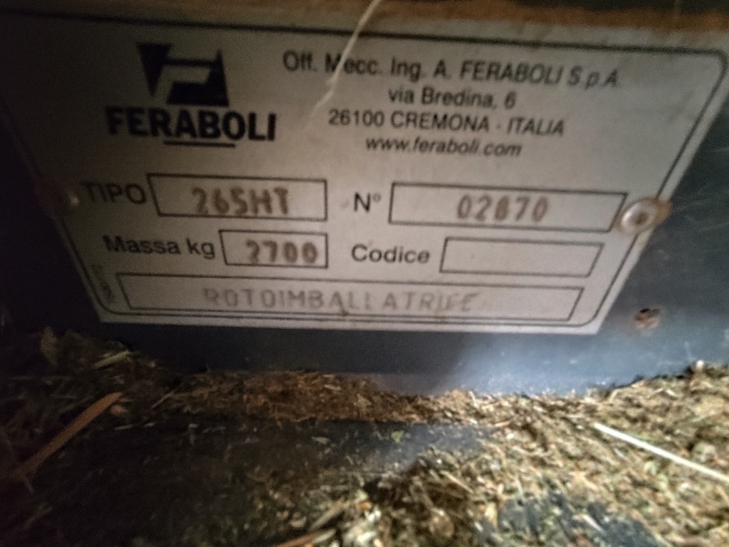 Presse balles rondes FERABOLI 265 HT - photo slide 2