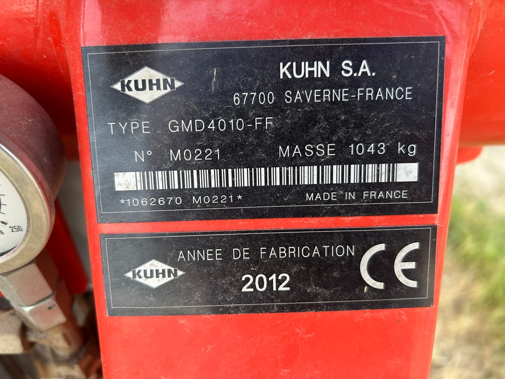 Faucheuse KUHN Gmd 4010  - photo slide 11