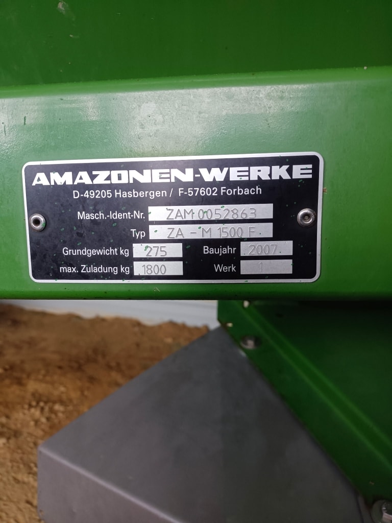 Epandeur engrais AMAZONE ZAM 1500 - photo slide 3