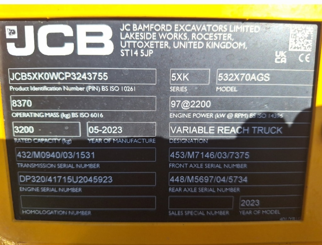 Telescopique JCB 532 70 Agri super DTVT - photo slide 5
