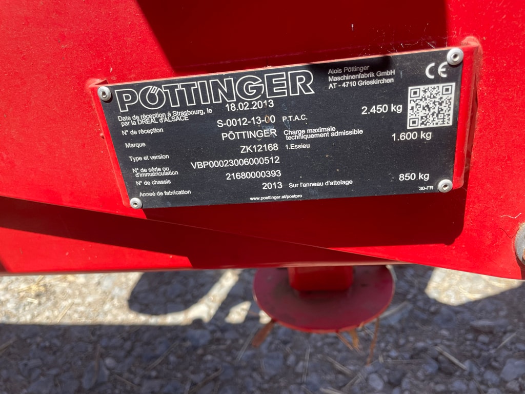 Faneuse POTTINGER Hit 10.11t - photo slide 6