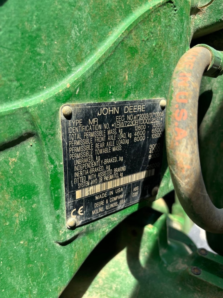 Tracteur JOHN DEERE 7230R 9.0L - photo slide 6