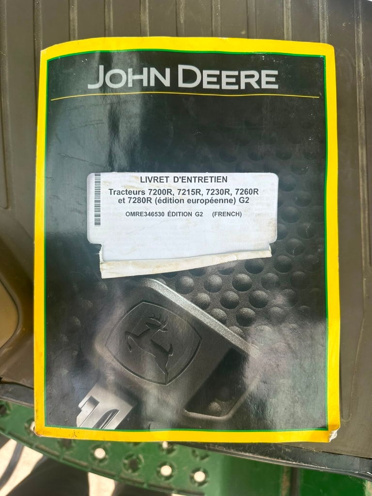 Tracteur JOHN DEERE 7230R 9.0L - photo slide 23