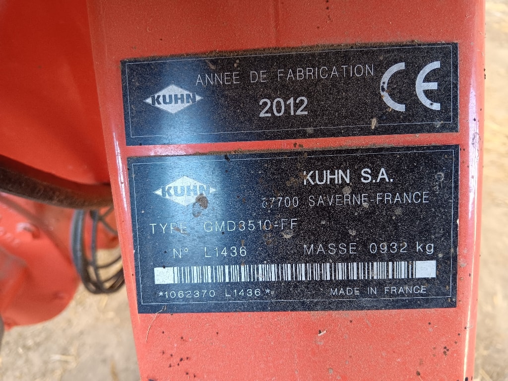 Faucheuse KUHN Gmd 3510 ff  - photo slide 12