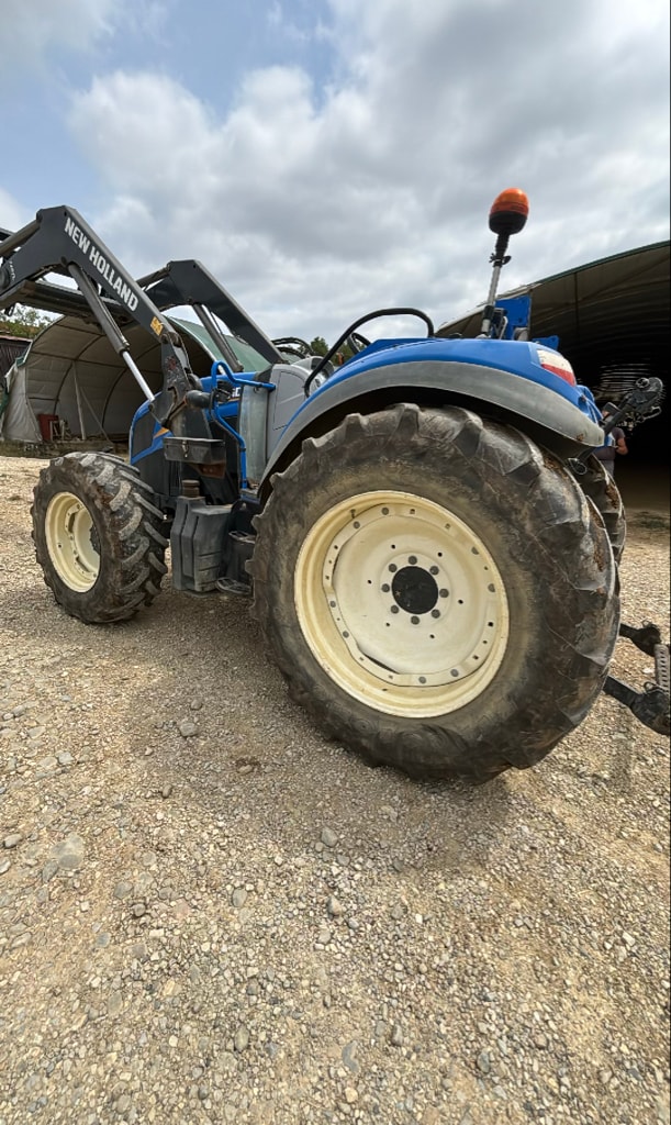 Tracteur chargeur NEW HOLLAND T5.95 dual Cmd arceau - photo slide 9