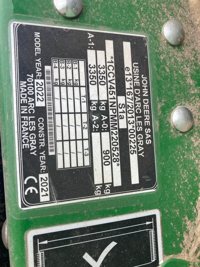 Presse balles rondes JOHN DEERE V451m - photo slide 7
