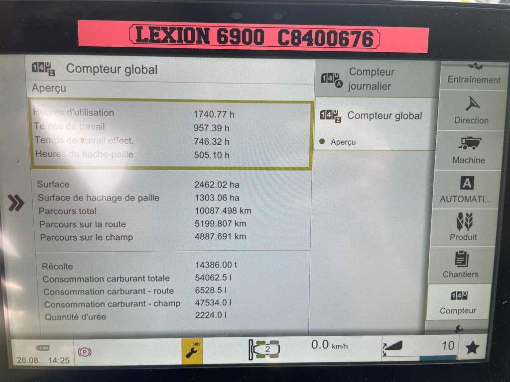 Moissonneuse CLAAS LEXION 6900 - photo slide 8